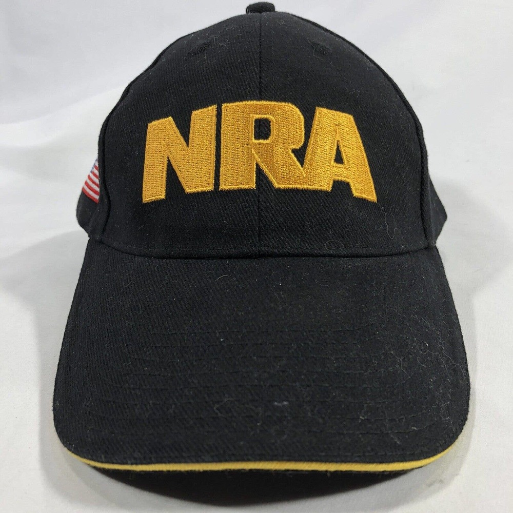 NRA NATIONAL RIFLE ASSOCIATION AMERICAN FLAG USA CAP ADJUSTABLE HAT STRAP BACK